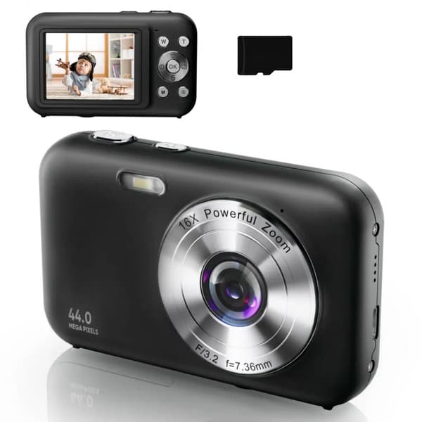 INF Digitalkamera 1080P 44MP 16 x zoom 2,4" skærm, 32GB kort