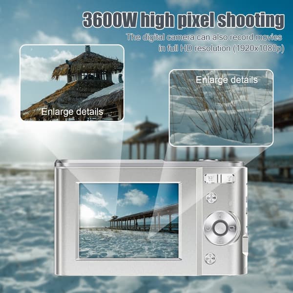 INF Digitalkamera 1080P / 48 megapixel / 16x zoom Sølv