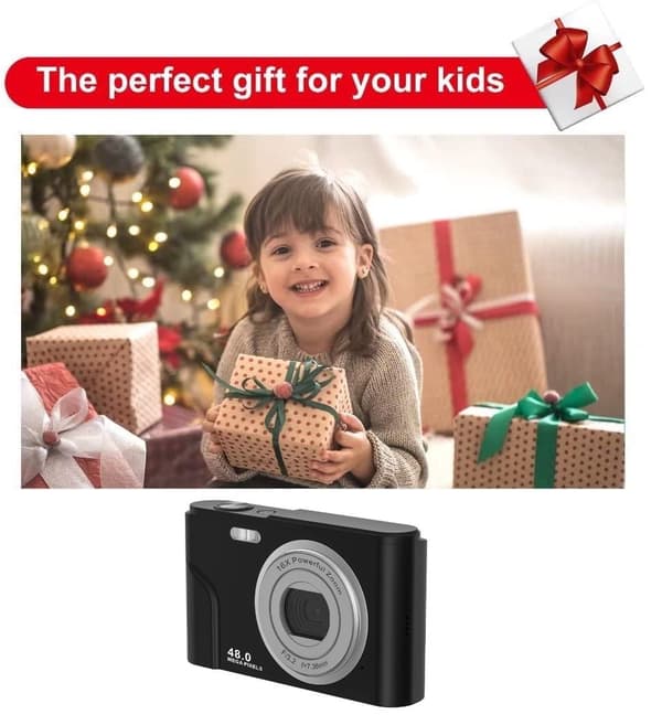 INF Digitalkamera 1080P / 48 megapiksler / 16x zoom Sort
