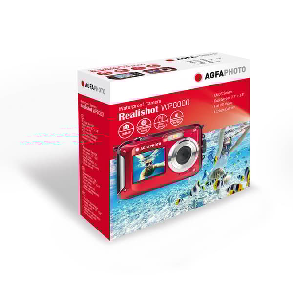 Digital kamera WP8000 CMOS WP 24MP Rød Fuld HD