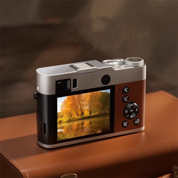 INF 5K digitalkamera, front-bagkameraer/søger/autofokus/anti-shake/32-GB kort Brun