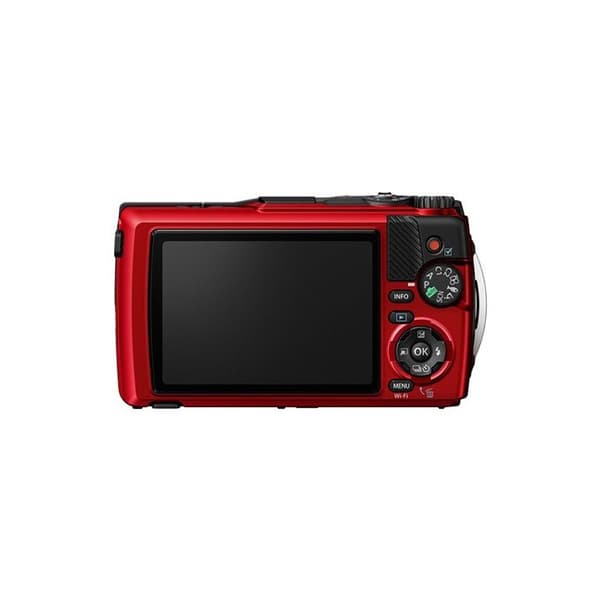 Olympus kompakt vattentät kamera tg7 röd