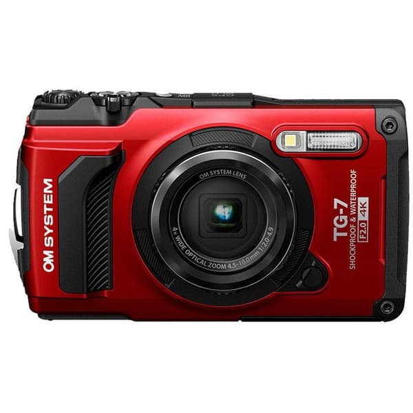 Olympus kompakt vattentät kamera tg7 röd Röd