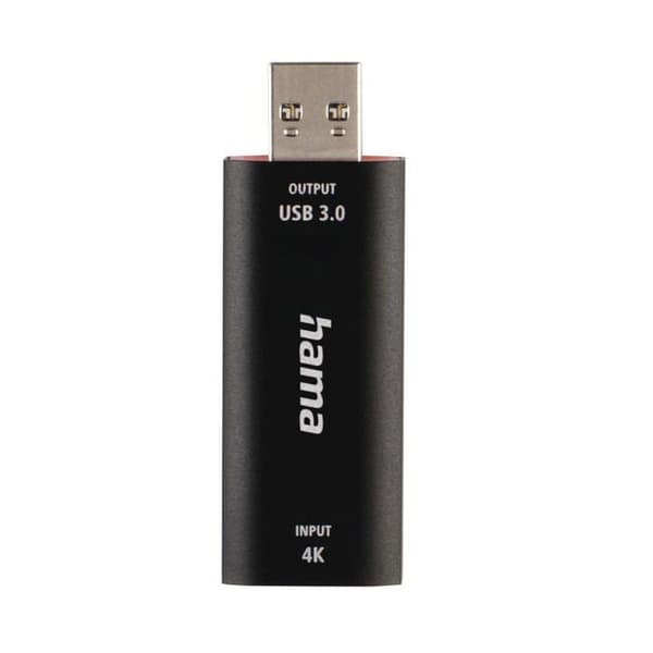 Hama elektronisk kamera - 00074257 - Video Recording Stick USB-kontakt - 4K HDMI-kontakt