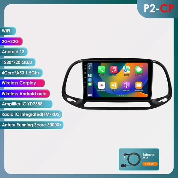Android Autoradio, AI Audio, Multimedia Videoafspiller, S8 (8Core 8G 128G)