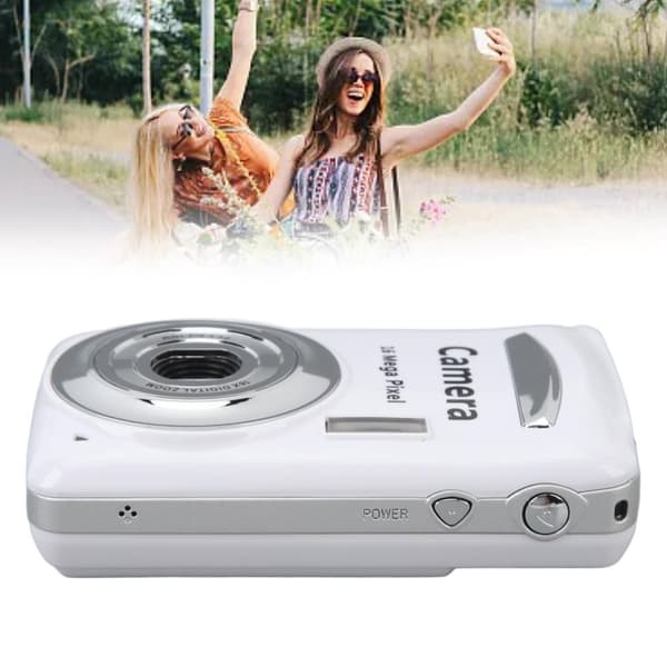 INF Kompakt 16x optisk zoomkamera med 16MP sensor og 2,4" LCD Hvid0