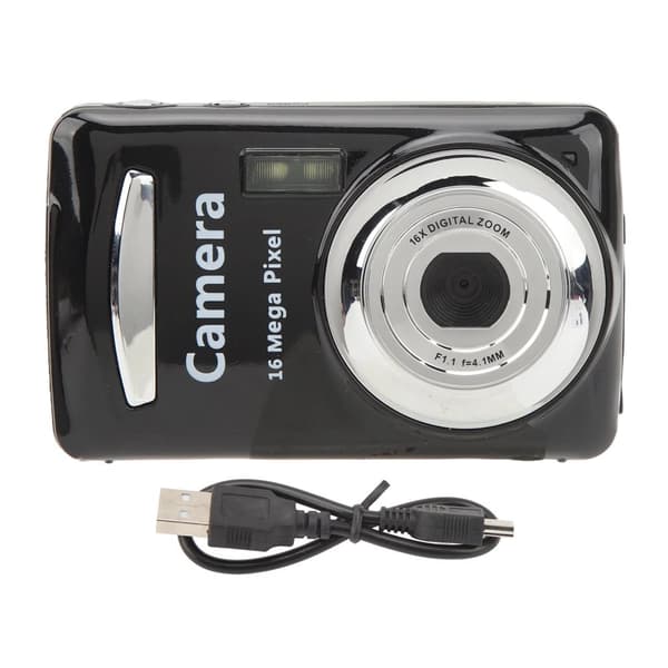 Kompakt 16x digital zoomkamera med 16 MP-sensor og 2,4" LCD 0