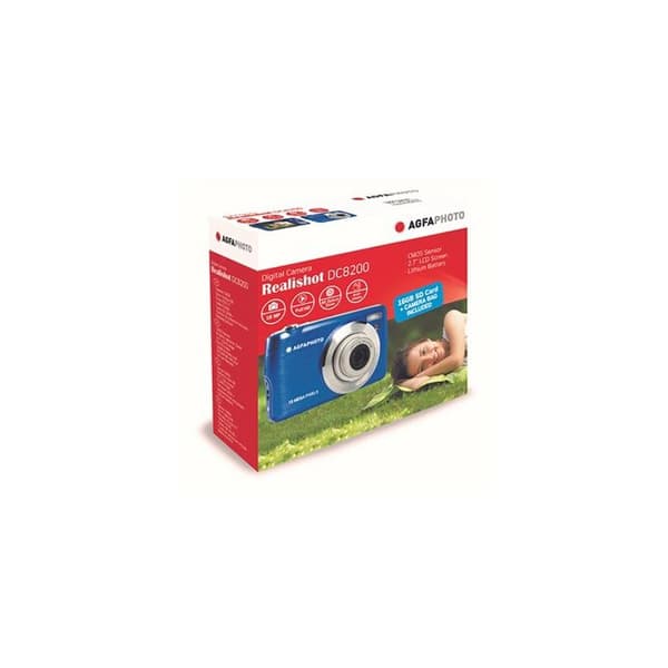 AGFA PHOTO Realishot DC8200 - Compact Cam Digital Camera (18MP, Full HD-video, 2,7-tums LCD-skärm, 8X optisk zoom, batteri