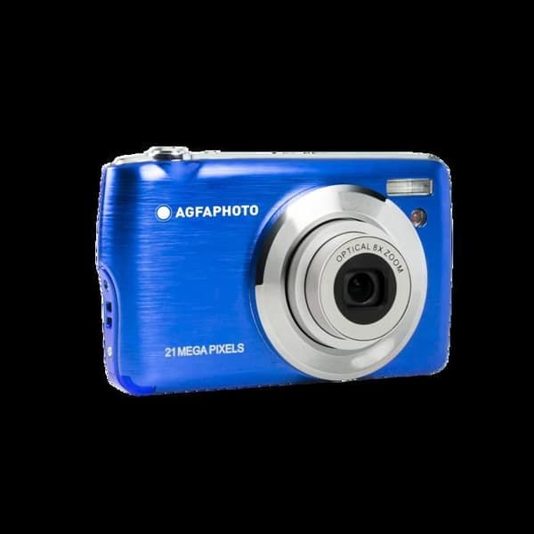 AGFA PHOTO Realishot DC8200 - Compact Cam Digital Camera (18MP, Full HD-video, 2,7-tums LCD-skärm, 8X optisk zoom, batteri Blå