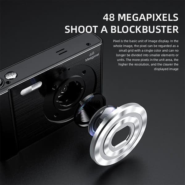 Digitalt kamera, 4K video, 48MP, , Pink W 32GB Card
