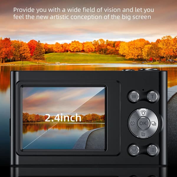 Digitalt kamera, 4K video, 48MP, , Pink W 32GB Card