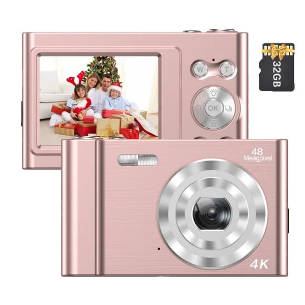 Digitalt kamera, 4K video, 48MP, , Pink W 32GB Card