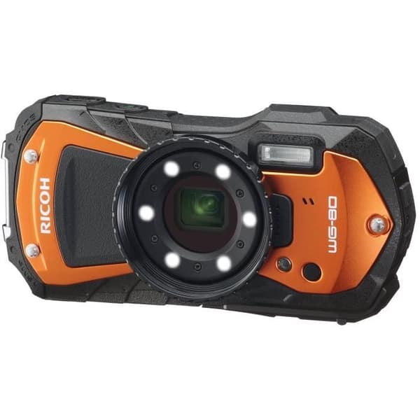 RICOH WG 80 Vattentät kompaktkamera - 16MP - 5X zoom - Orange