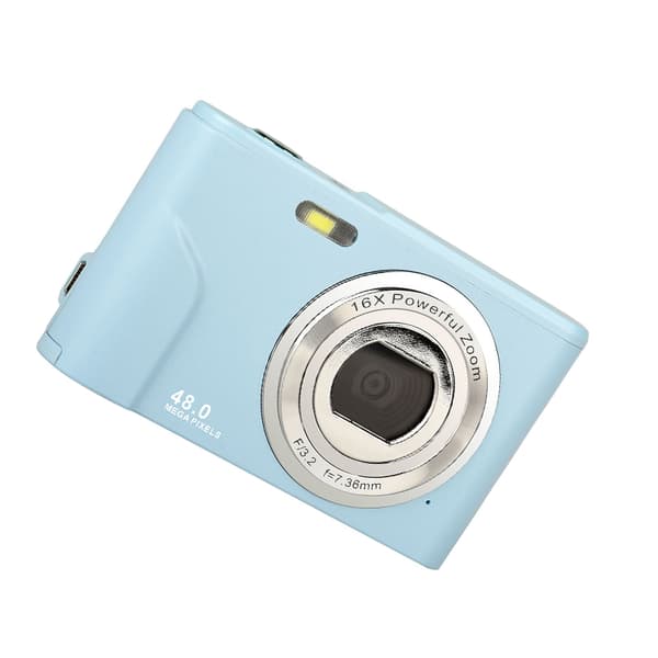 INF Digitalkamera 1080P, 48 megapiksler, 16x zoom Lyse blå