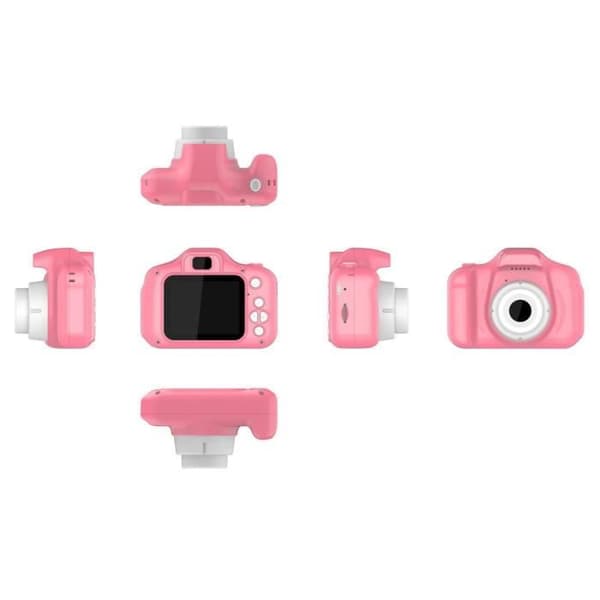 Digitalkamera - TECHKIDS - EasyClick Lightweight - Rosa - För barn - USB Uppladdningsbar