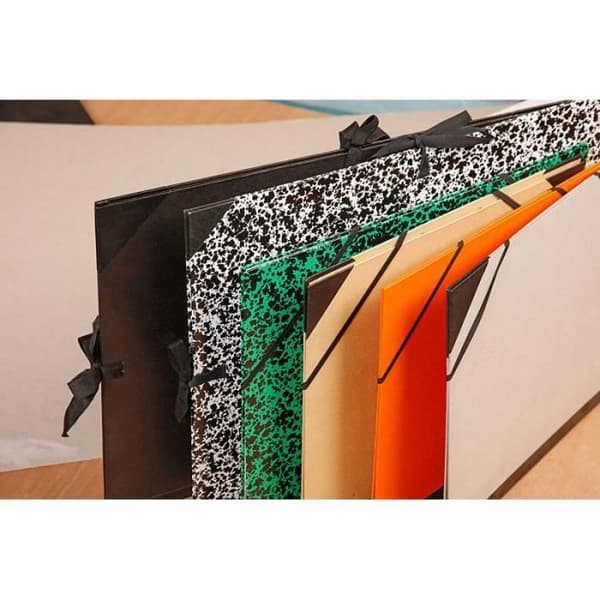Clairefontaine Teckningskartong Kraft 3 snören 47x62cm Svart - med flikar - 38615C