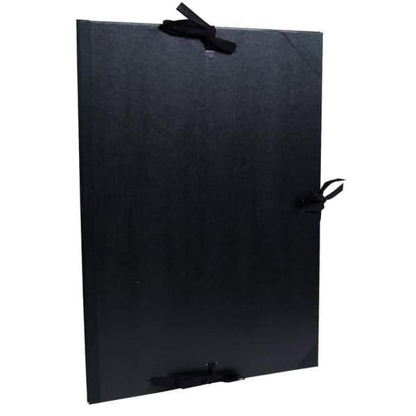 Clairefontaine Teckningskartong Kraft 3 snören 47x62cm Svart - med flikar - 38615C
