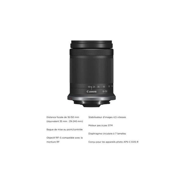 Kamerahybrid - Canon - EOS R7 - 32,5 MP - Zoom 18-150mm - Video 4K
