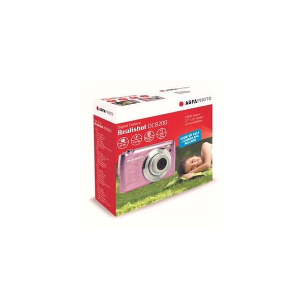 AGFA PHOTO Realishot DC8200 - Compact Cam Digital Camera (18MP, Full HD-video, 2,7-tums LCD-skärm, 8X optisk zoom, batteri