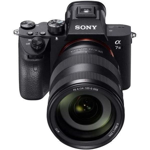 Sony Hybrid Alpha A7 III + FE 24-105 mm f/4 G OSS-objektiv svart - ILCE7M3GBDI.EU Svart