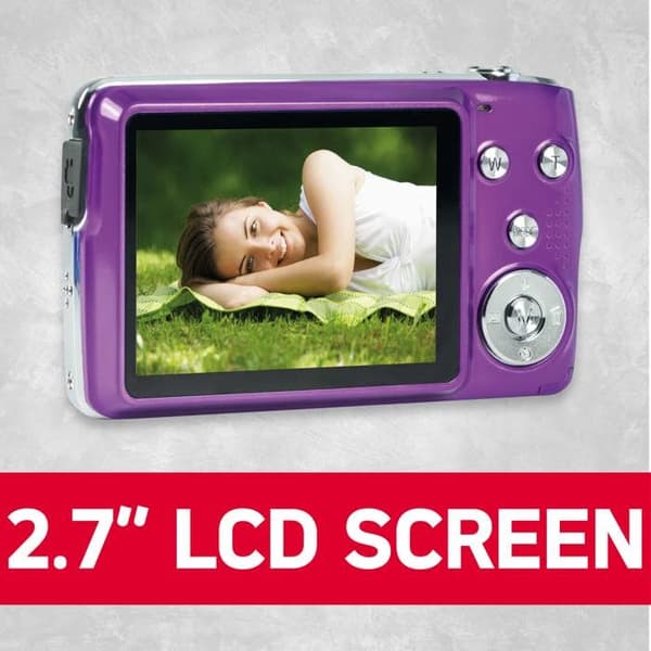 AGFA PHOTO Realishot DC8200 - Kompakt digitalkamera 18MP, Full HD-video, LCD 2.7'', 8X zoom, 16GB SD-kort - Lila