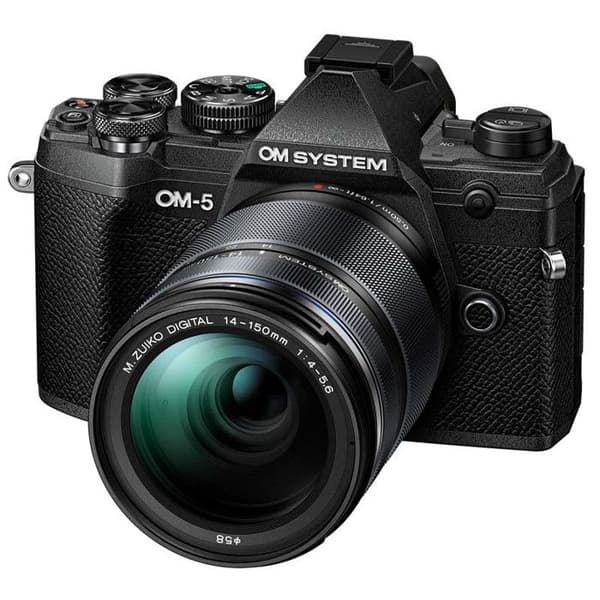 Hybridkamera - OM System - OM-5 - Zoom 10,7x - 4K - Stöttålig mot damm Svart