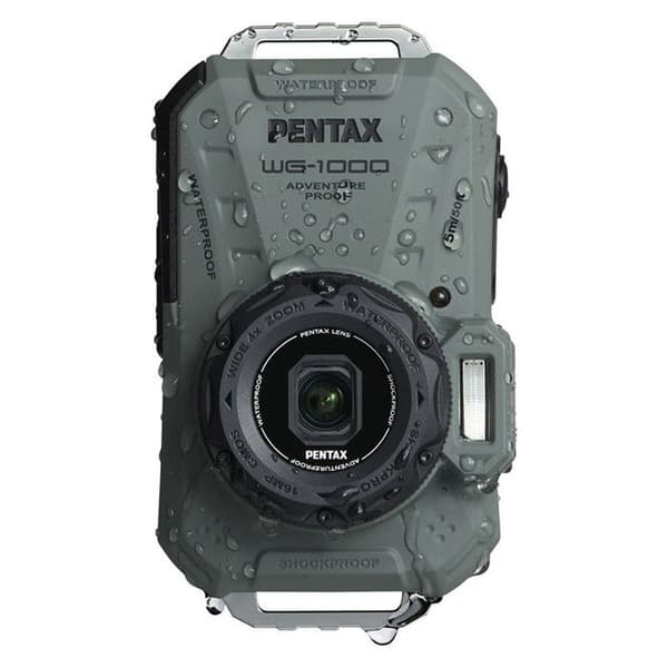 Pentax kompakt digitalkamera vattentät wg-1000 olivgrön