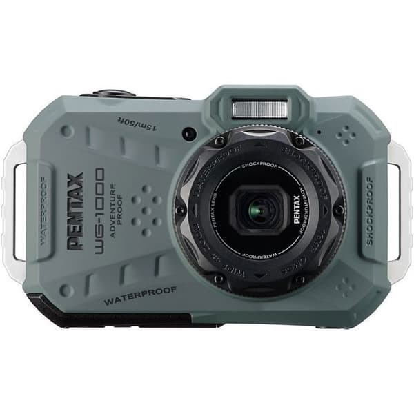 Pentax kompakt digitalkamera vattentät wg-1000 olivgrön
