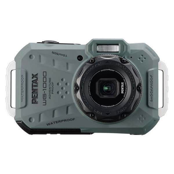 Pentax kompakt digitalkamera vattentät wg-1000 olivgrön Grön
