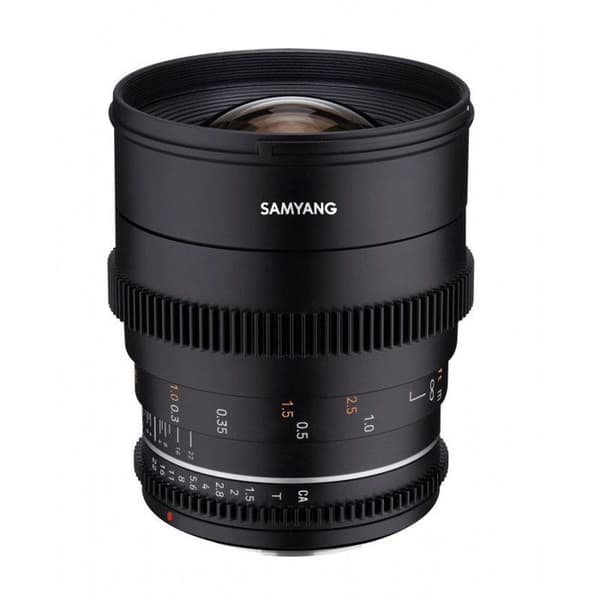 Samyang videoobjektiv vdslr 24mm t1.5 mk2 kompatibel med Sony E Svart