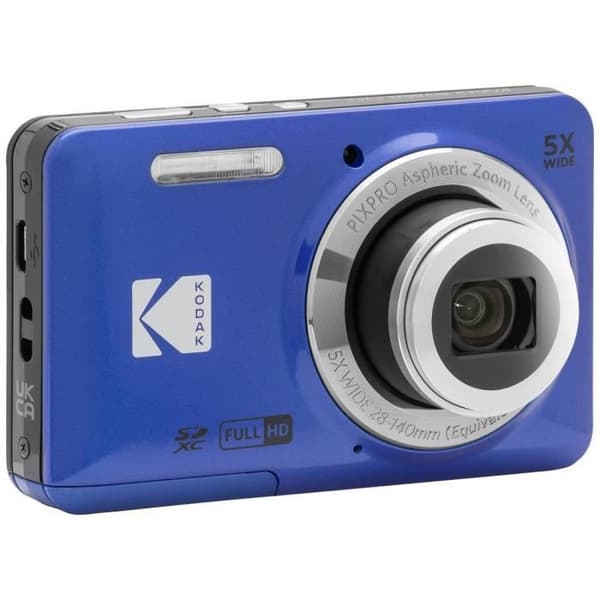 Kodak Pixpro FZ55 Friendly Zoom Digital Camera 16 Mill. pixel optisk zoom: 5 x blå Full HD-video, HDR-video