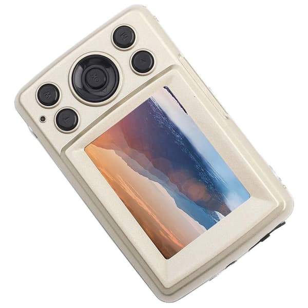 INF Pek-og-skyt digitalkamera med 16x optisk zoom - 16MP, 1080p video, 2,4 tommers LCD - Gull