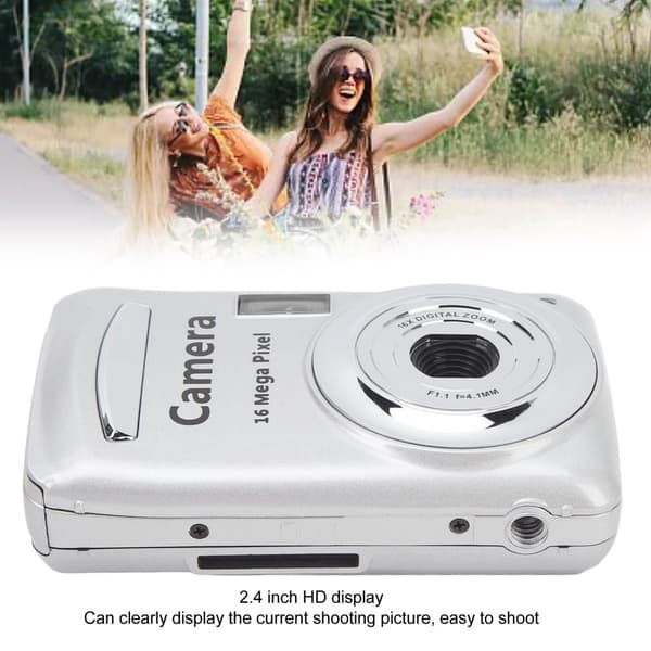 INF 1080P, 16 MP kompakt digitalkamera med 2,4-tommer skærm - 32 GB