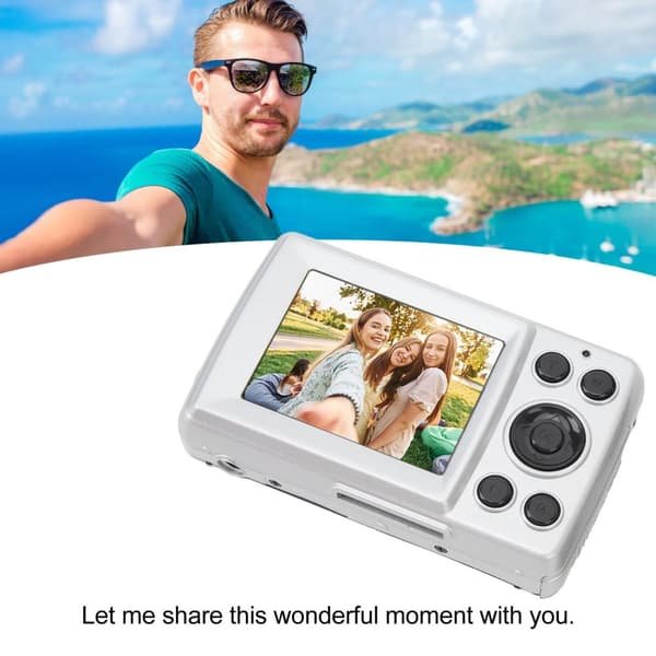 INF 1080P, 16 MP kompakt digitalkamera med 2,4-tommer skærm - 32 GB