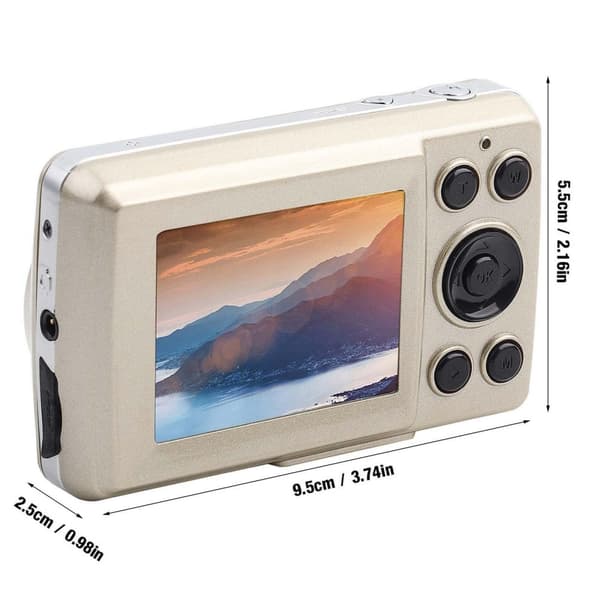 INF 1080P, 16 MP Kompakt Digitalkamera med 2,4-Tums Skärm - 32GB