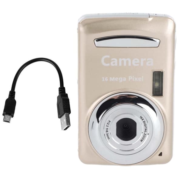 INF 1080P, 16 MP Kompakt Digitalkamera med 2,4-Tums Skärm - 32GB