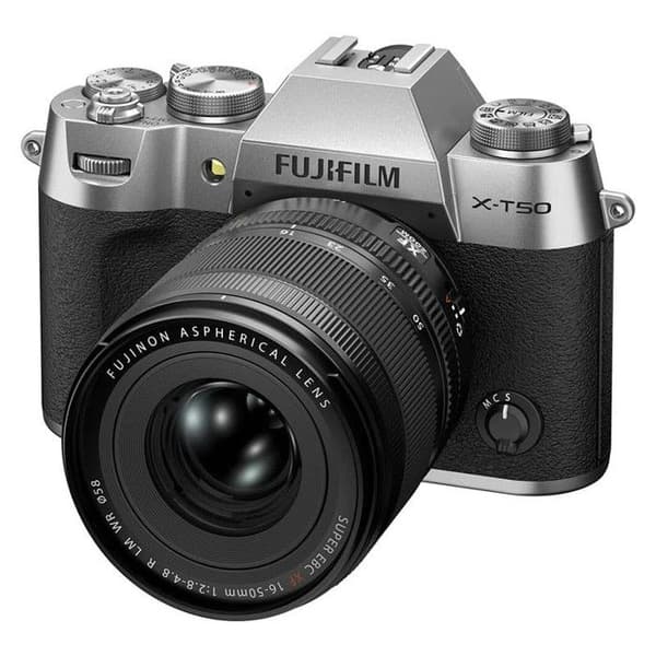 Fujifilm hybridkamera x-t50 silver + 16-50 Silver