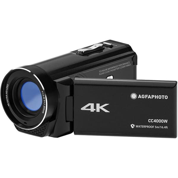 Agfaphoto videokamera 4k cc4000w Svart