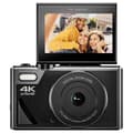 Miniatyrbild 2 av 2: Easypix V64 Flip Digitalkamera 13 Mill. svart pixel inbyggt batteri, WiFi, 4K-video, Full HD-video