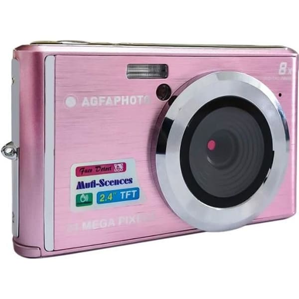AGFA FOTO - DC5200 kompakt digitalkamera - Rosa - 21 MP - 8x digital zoom - Litiumbatteri Rosa