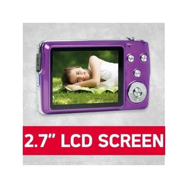 AGFA PHOTO Realishot DC8200 - Kompakt digitalkamera 18MP, Full HD-video, LCD 2.7'', 8X zoom, 16GB SD-kort - Lila