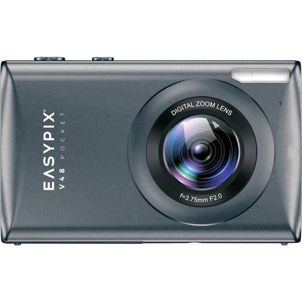 Easypix V48 Pocket Antrasit Digitalkamera 8 Mill. pixel antracit integrerat batteri, 4K-video, Full video
