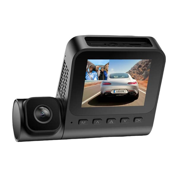 1080p frontkamera og 1080p indendørs kamera Azdome V600-2CH, G-sensor
