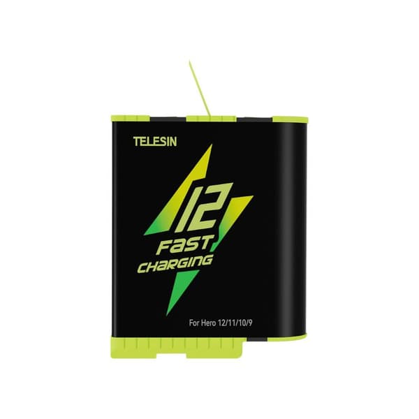 Telesin Ladeboks med 2 GoPro-batterier – 1750 mAh, Hurtiglading, USB-C