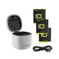 Miniatyrbillede 1 af 5: Telesin vandtæt ladestation til 3 batterier til GoPro Hero 9 / Hero 10 + 3 batterier