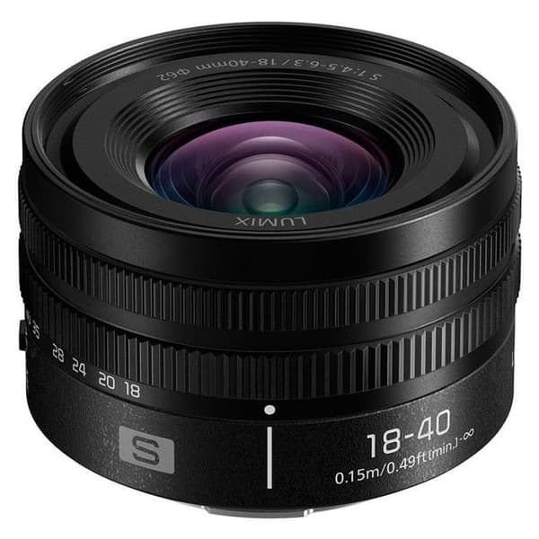 Panasonic för hybrid zoomobjektiv Lumix S 18-40mm f4.5-6.3 Svart