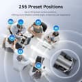 Miniatyrbild 5 av 6: Retekess TC202 1080p PTZ-kamera, Videokamera, Hybridzoom, 12x optisk, 16x digital, AI automatiskt spårning, för konferenser