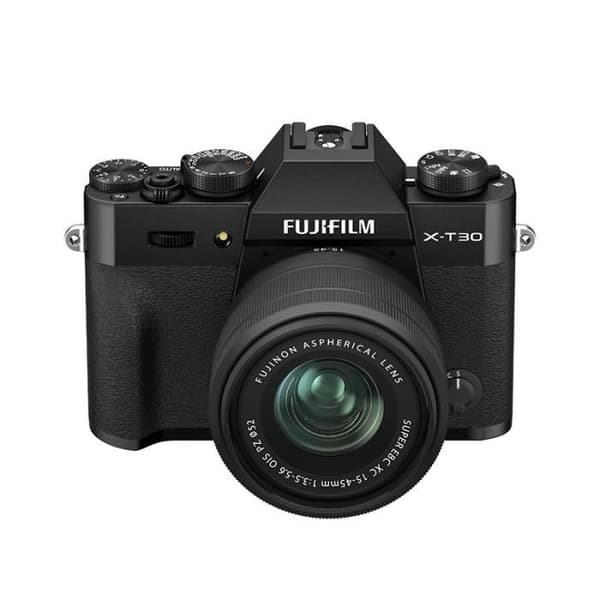 FUJIFILM Hybrid X-T30 II SVART + Fujinon XC 15-45mm F3.5-5.6 OIS Pancake Power Zoomlins 3 års garanti