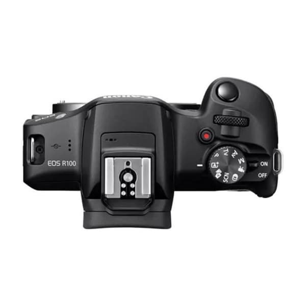 Canon hybridkamera eos r100 + rf-s 18-45mm f/4.5-6.3 is stm