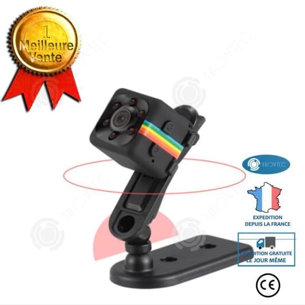 INN® Action Camera 1080P Matt Night Vision Camera HD utomhus antennkamera HD Minikamera Bärbar Night Vision kamera
